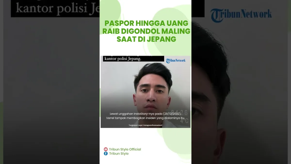 Liburan Akhir Tahun di Jepang, Verrell Bramasta Mengaku Kehilangan Paspor dan Dompet Usai Dicopet di Shinjuku