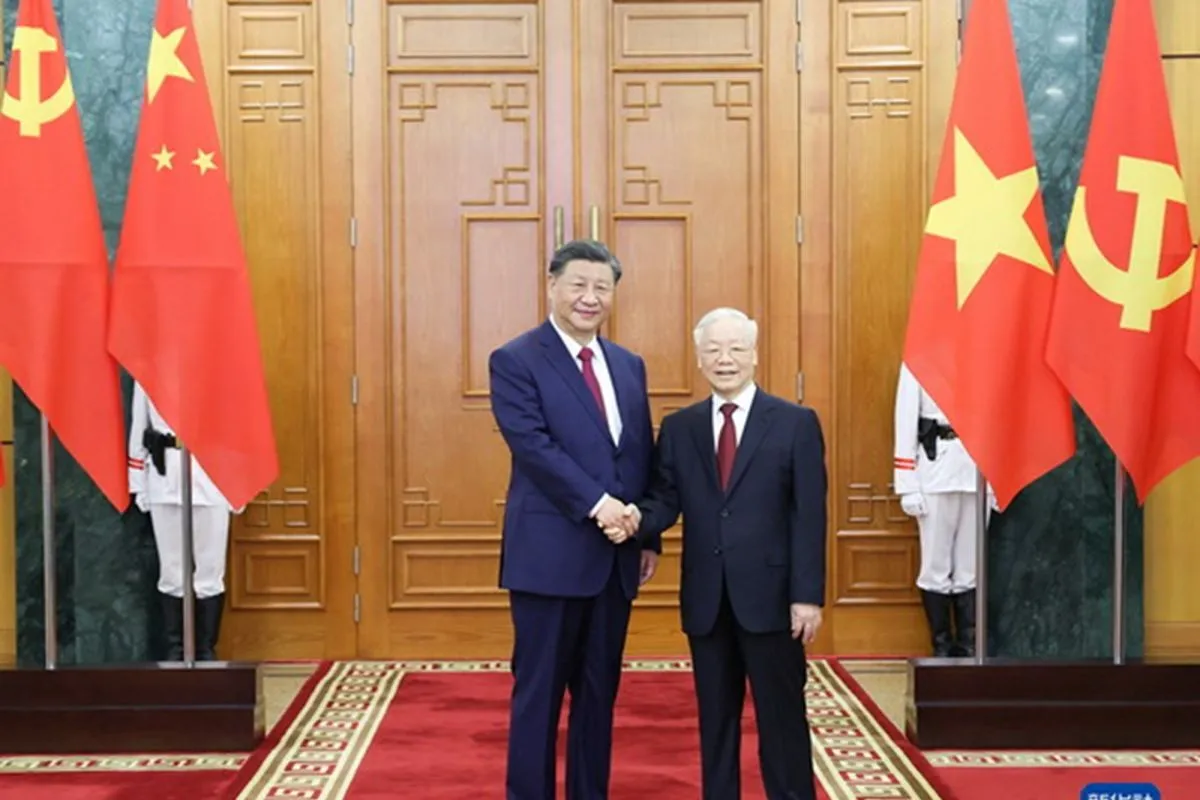 Xi Jinping dan Nguyen Phu Trong Bahas Isu Maritim dalam Pertemuan di Hanoi