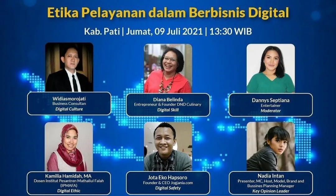 Webinar Literasi Digital di Pati Bahas Etika Pelayanan Bisnis Digital Berlandaskan Nilai Pancasila