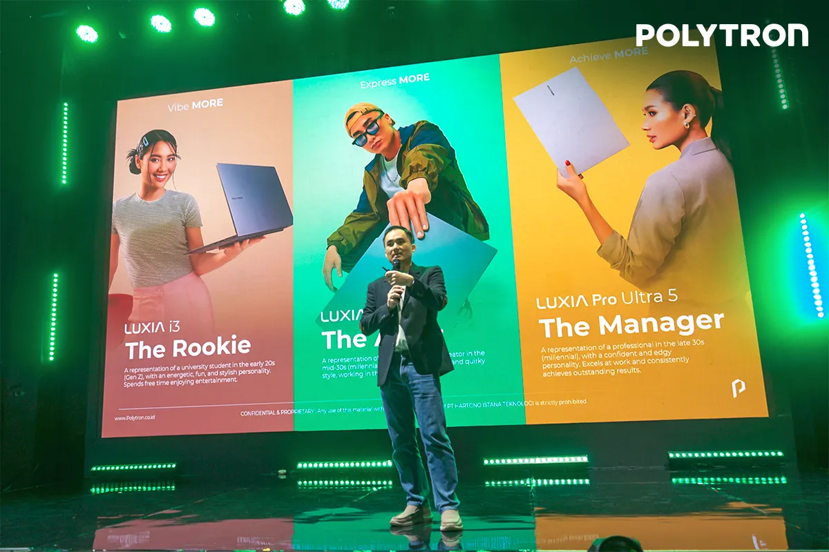 Polytron Rilis Laptop Perdana Luxia dalam Tiga Varian, Usung Desain Ringan dan Spesifikasi Beragam