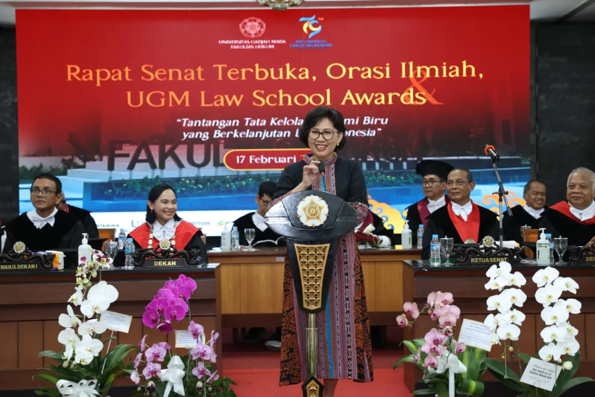Rektor UGM Dorong Fakultas Hukum Perkuat Tata Kelola Regulasi Ekonomi Biru Berkelanjutan