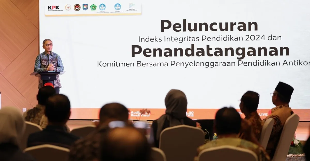KPK Rilis Indeks Integritas Pendidikan 2024, Skor Nasional 69,50 Masih di Level “Korektif”