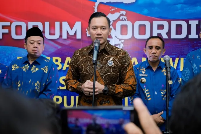 AHY, Nusron Wahid, dan Kepala BIG Hadiri Forum Penataan Ruang Pulau Sulawesi di DPRD Sulteng