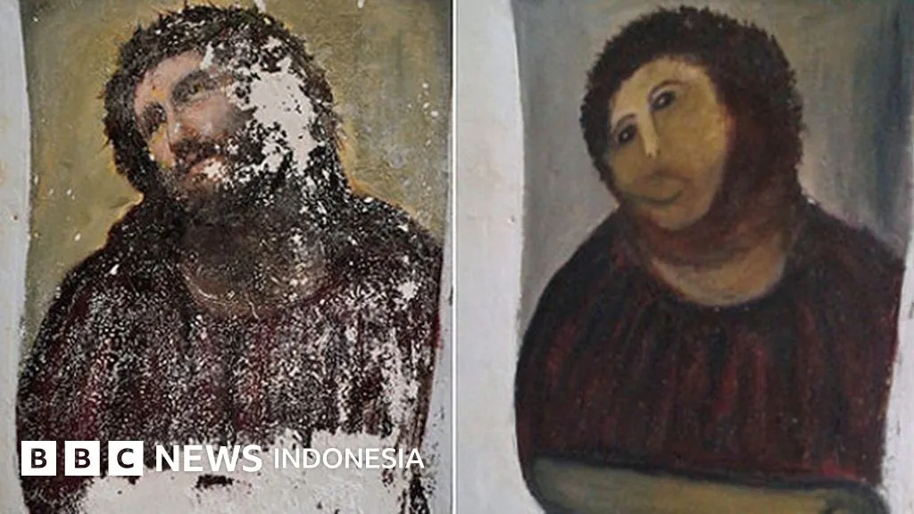 Restorasi Amatir Lukisan Yesus di Borja Berujung Viral dan Mengubah Kota Kecil Spanyol