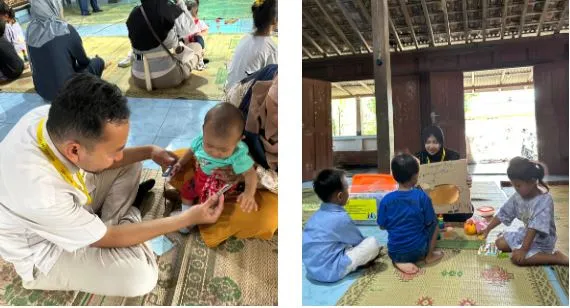 Mahasiswa KKN UGM Edukasi Gizi dan Permainan Sensorik untuk Cegah Stunting di Posyandu Pokoh