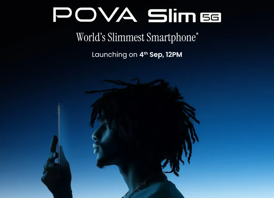 Tecno Pova Slim 5G Dijadwalkan Meluncur 4 September di India, Klaim Jadi Ponsel 5G Tertipis