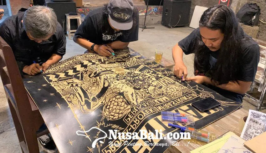 Dis-Print Kultur Kenalkan Seni Cetak Manual Lewat Open Studio Karya Cukil di Denpasar