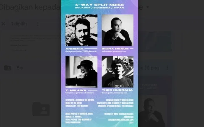 Theo Nugraha Rilis Album Kolaborasi Internasional “NB33: 4-Way Split” Bersama Tiga Musisi Noise Dunia