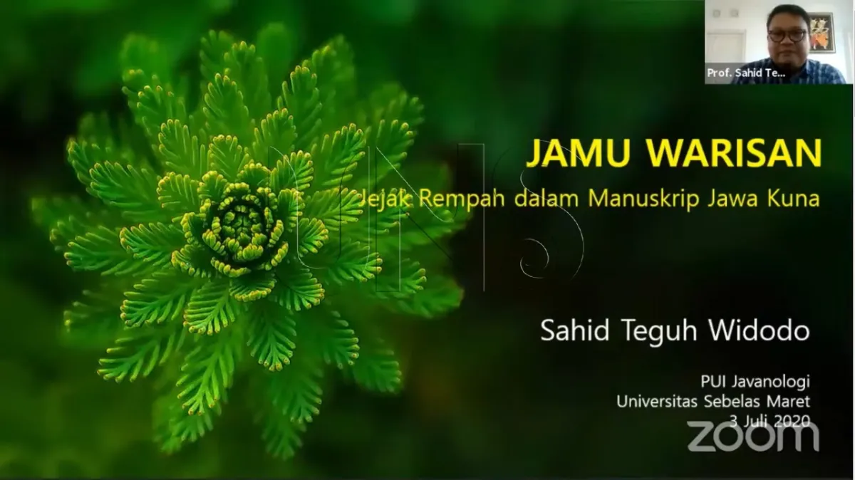 Guru Besar UNS Paparkan Jejak Rempah dan Jamu dalam Manuskrip Jawa Kuno