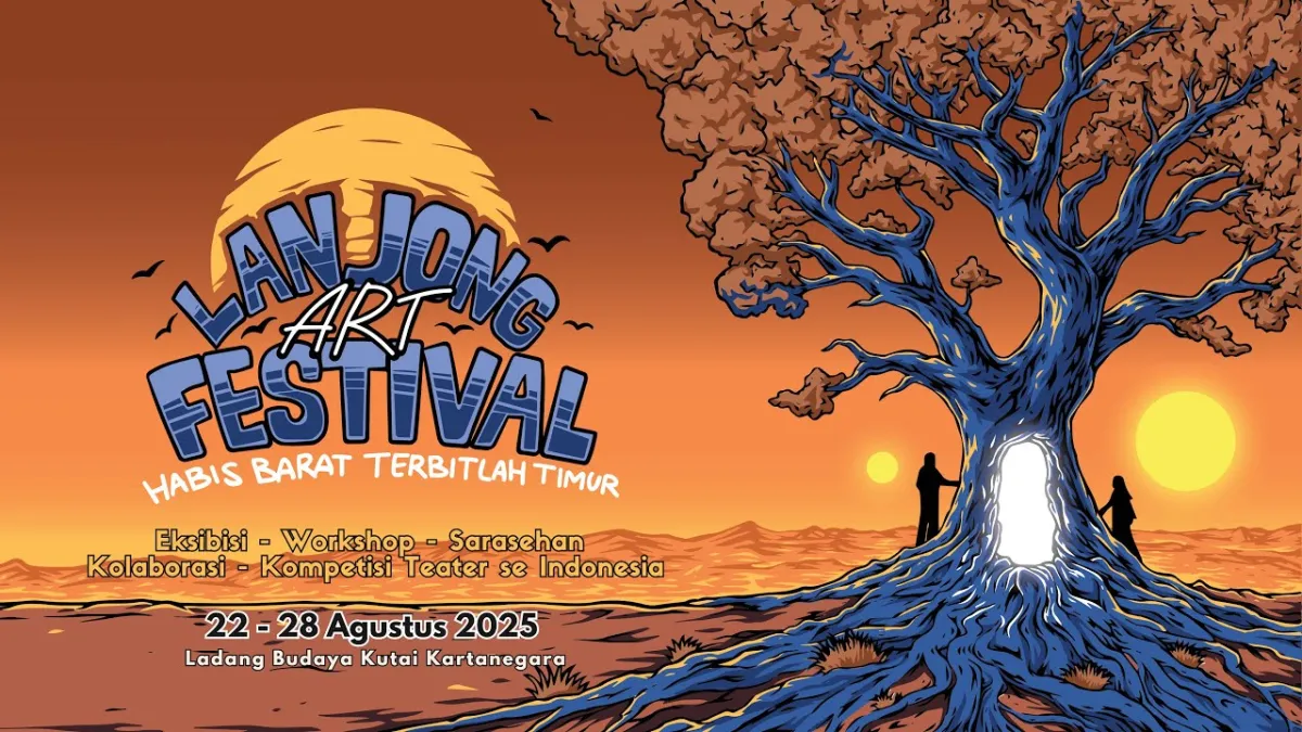 Lesbumi Tasikmalaya Buka Kompetisi Teater LAF 2025 dengan Artistik Minimalis Bambu Tergantung
