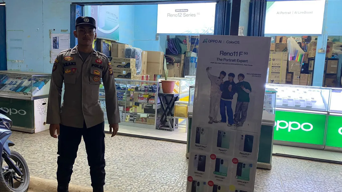 Polsek Rantau Pulung Gelar Patroli KRYD, Pantau Keamanan Pertokoan pada Malam Hari