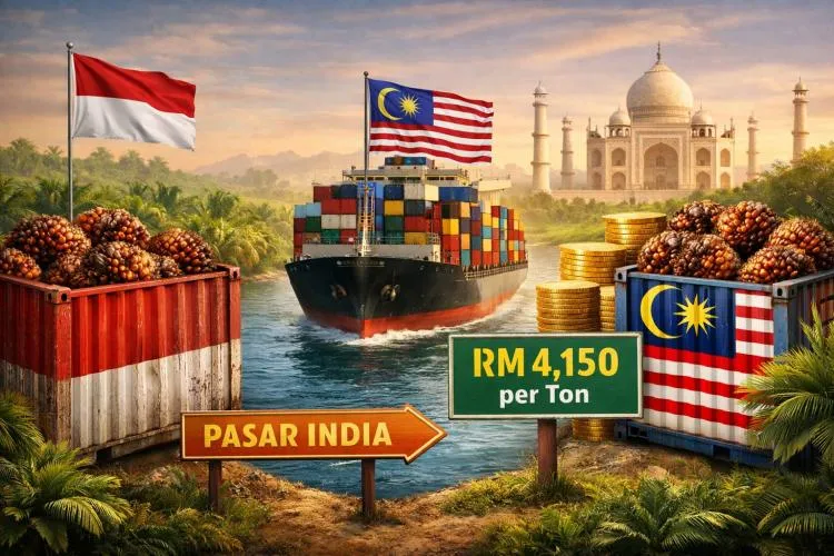 Ekspor Sawit Indonesia ke India Melambat, Harga CPO Malaysia Bertahan di Atas RM4.000 per Ton