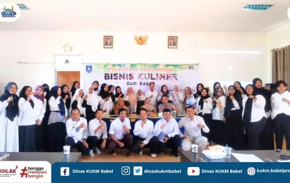 DKUKM Babel Gelar Pelatihan Bisnis Kuliner Dasar untuk 40 Peserta di Pangkalpinang