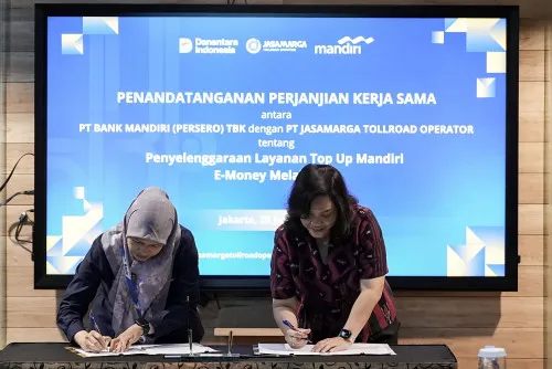 JMTO dan Bank Mandiri Kerja Sama Layanan Top Up Mandiri E-Money Terintegrasi di Aplikasi Travoy