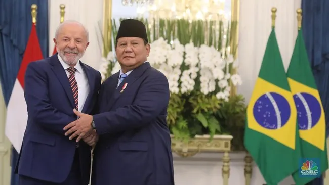 Prabowo Bertemu Lula di Jakarta, Neraca Dagang RI-Brasil Masih Defisit Meski Menyempit