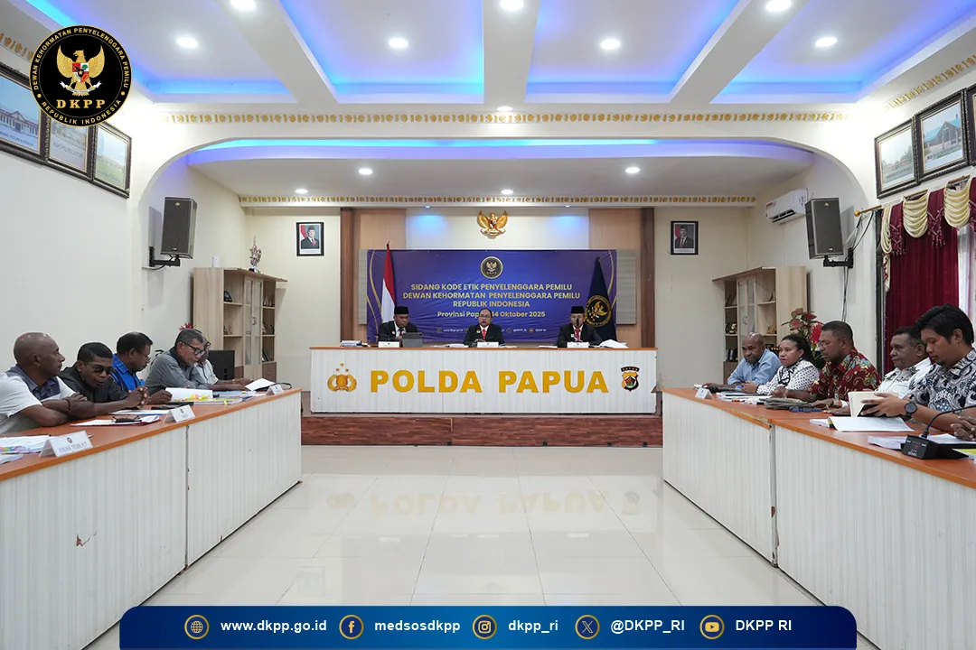 DKPP Periksa Delapan Penyelenggara Pemilu Kepulauan Yapen Terkait Dugaan Pelanggaran Kode Etik