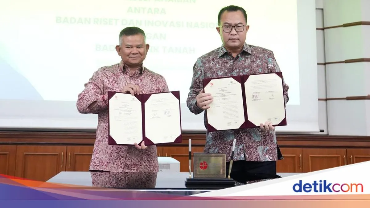 Bank Tanah dan BRIN Teken MoU untuk Perkuat Tata Kelola Pertanahan Berbasis Riset