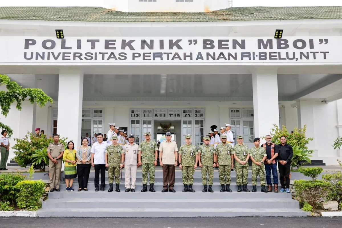 Menhan Sjafrie Tinjau Fakultas Vokasi Logistik Militer Unhan RI di Belu