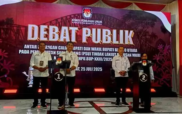 KPU Barito Utara Gelar Debat Publik Calon Bupati-Wakil Bupati, Tekankan Edukasi Politik