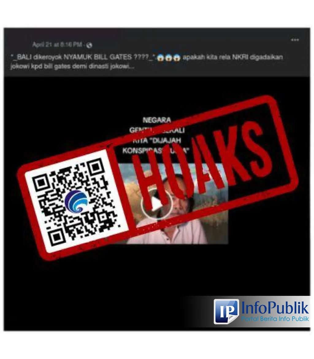Klaim Bill Gates Lepas Nyamuk Wolbachia di Bali untuk Sebarkan Kaki Gajah Disebut Tidak Benar