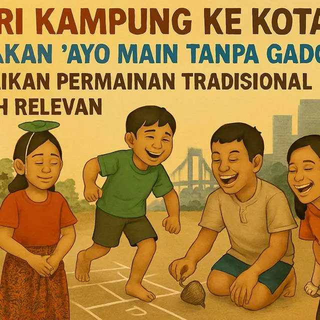 Gerakan “Ayo Main Tanpa Gadget” Tunjukkan Permainan Tradisional Masih Diminati Anak
