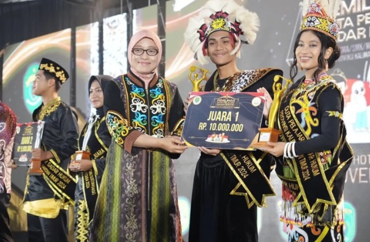 Pemenang Duta Pelajar Sadar Hukum Kaltim 2024 Diumumkan di Balikpapan