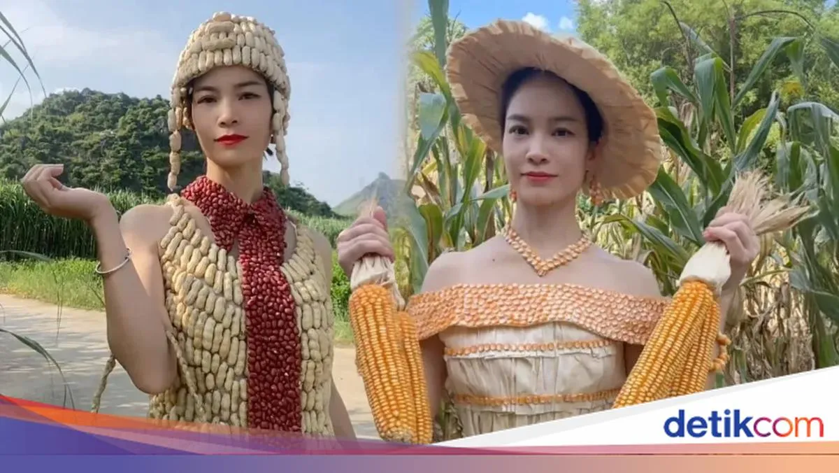 Gaun dari Bahan Dapur Viral di Media Sosial, Karya Seorang Wanita Jadi Perbincangan