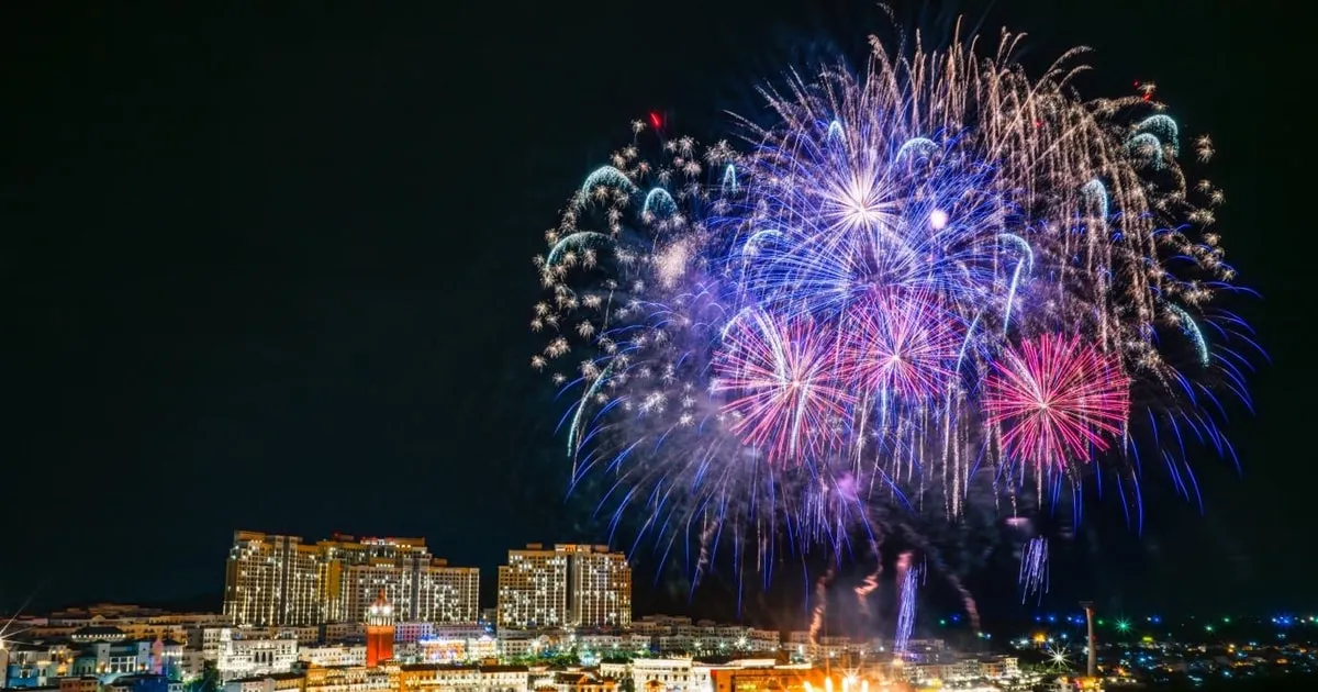 Sunset Town Gelar Hitung Mundur 2026 dengan Tiga Pertunjukan Kembang Api, Kunjungan ke Phu Quoc Cetak Rekor