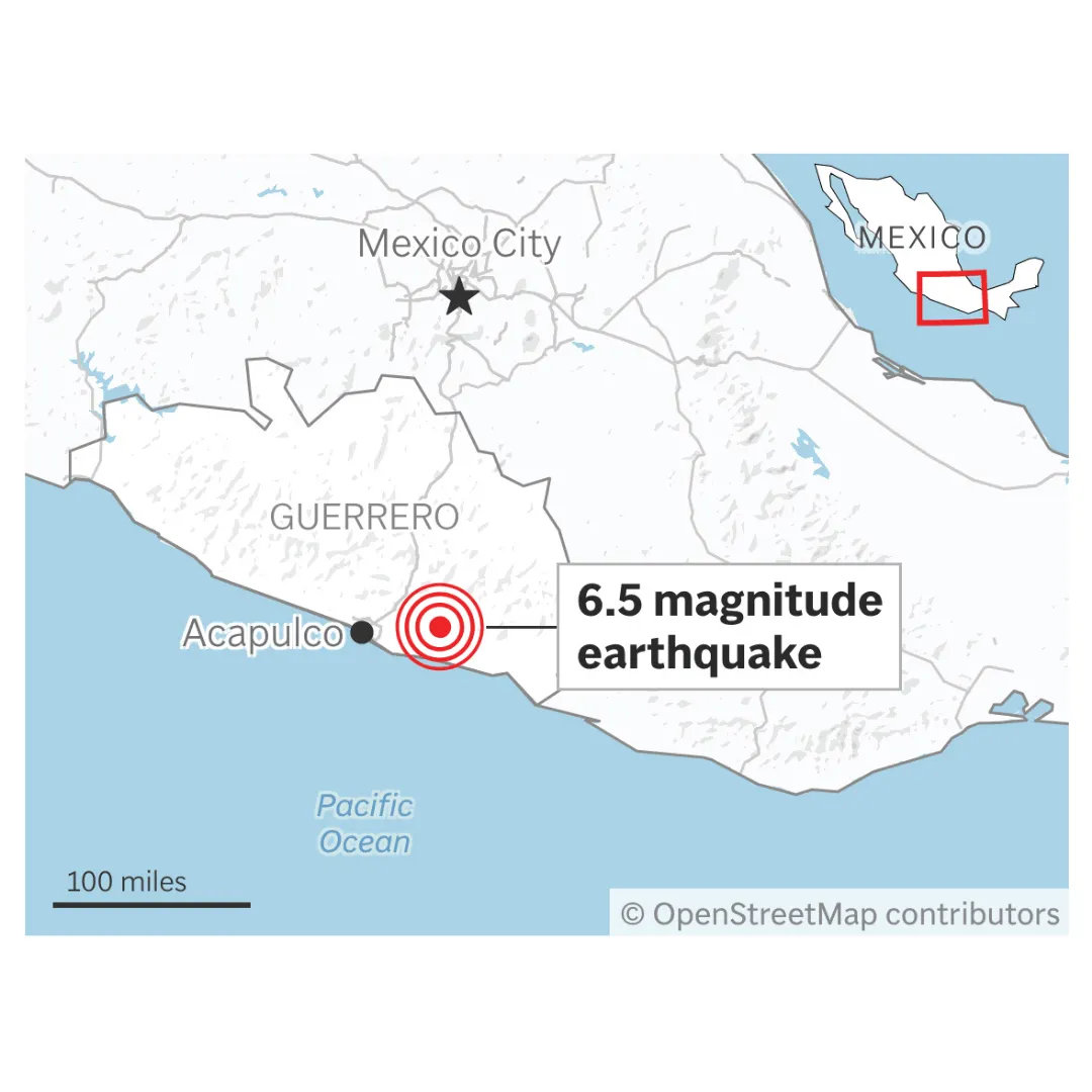 Gempa M 6,5 Guncang Dekat Acapulco, Tewaskan Dua Orang dan Picu Ratusan Susulan