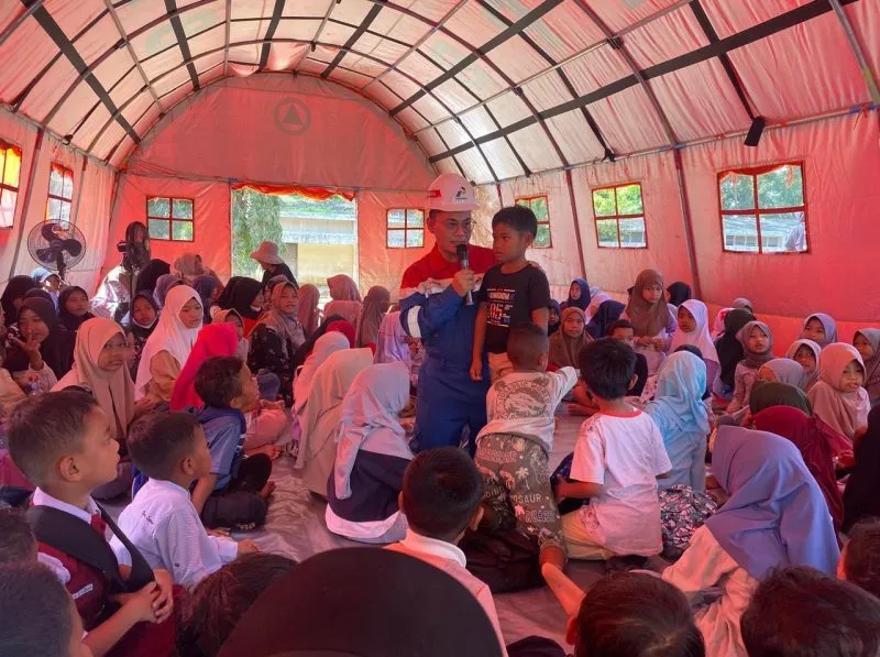 Pertamina EP Rantau Field Siapkan Sekolah Darurat untuk Pemulihan Trauma Anak Terdampak Banjir Aceh Tamiang