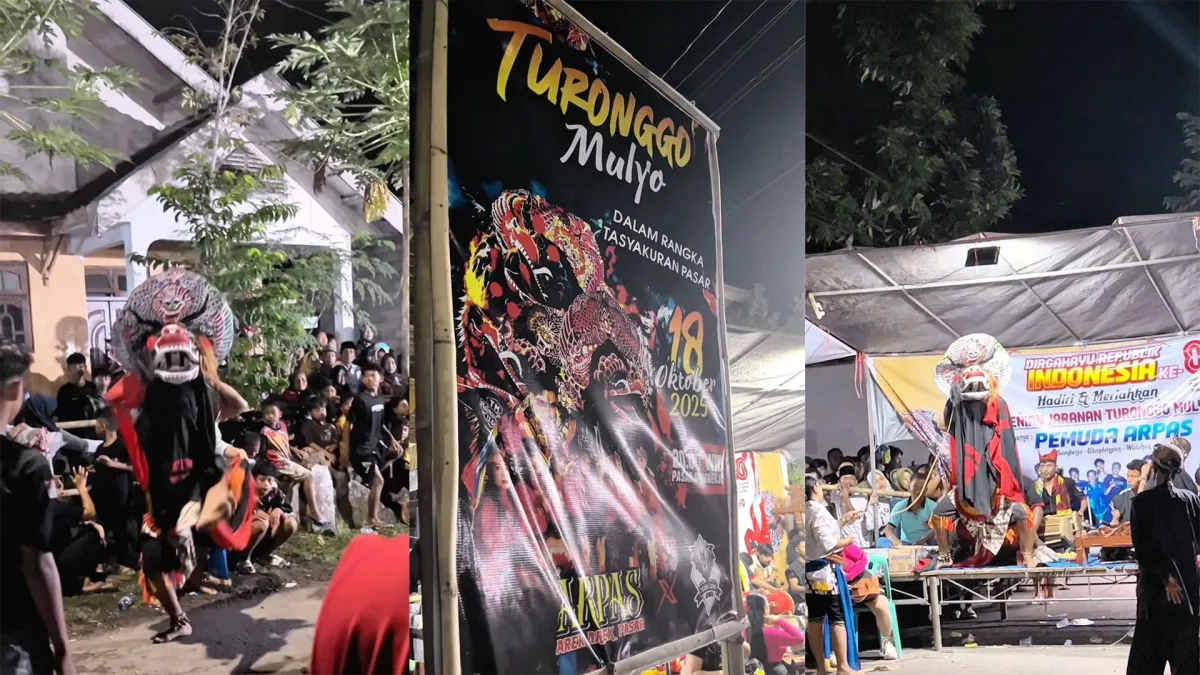 Mahasiswa KKN UIN KHAS Jember Ikut Dukung Pelestarian Kesenian Jaranan di Desa Glundengan