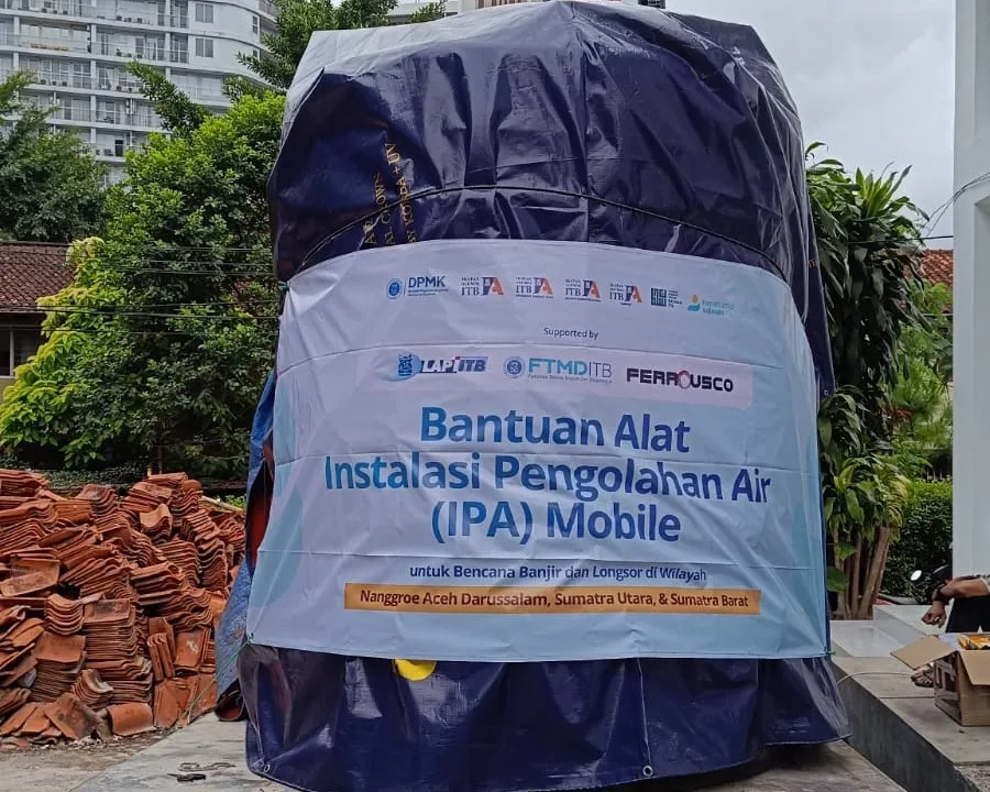 ITB Kirim Instalasi Pengolahan Air Portabel ke Wilayah Terdampak Bencana di Aceh