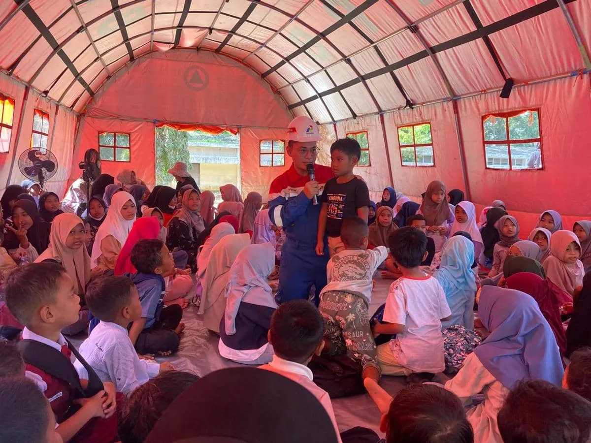 PEP Rantau Field Siapkan Sekolah Darurat untuk Pemulihan Anak Terdampak Banjir Aceh Tamiang