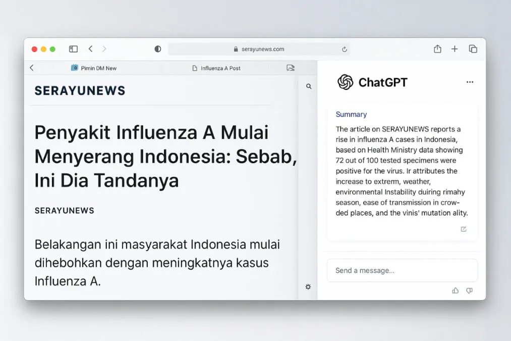 OpenAI Perkenalkan ChatGPT Atlas, Browser dengan Asisten AI Terintegrasi di Setiap Tab