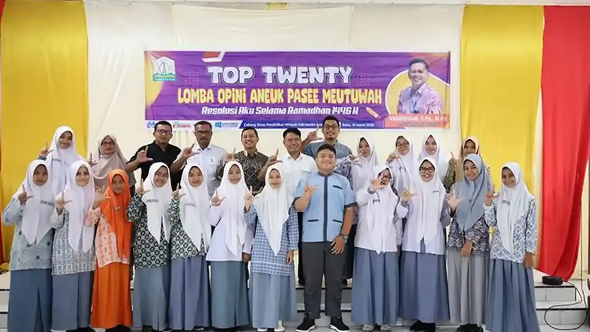 306 Opini Siswa di Aceh Utara Diseleksi, 20 Besar Dipresentasikan pada Puncak Kegiatan Ramadan