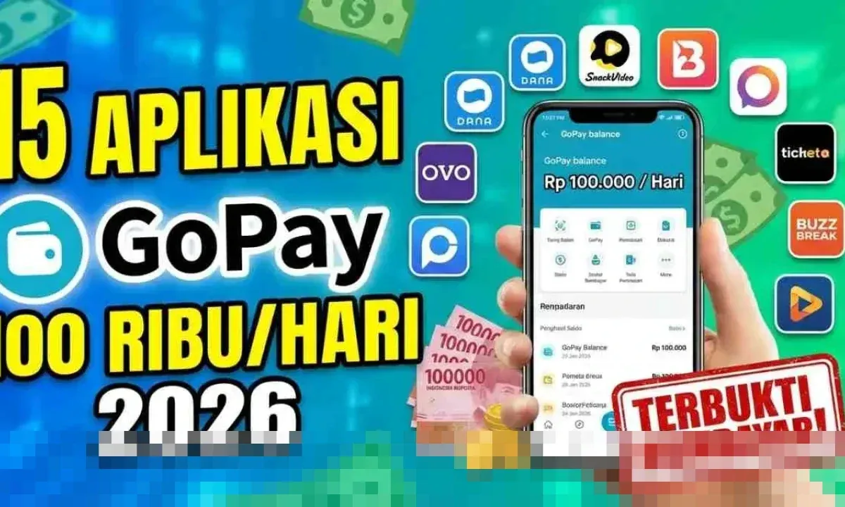 Tren Aplikasi Penghasil Saldo GoPay Diprediksi Makin Ramai pada 2026, Potensi Rp100 Ribu per Hari hingga Risiko Penipuan