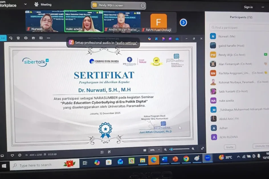 Dekan FH UNIDA Tekankan Etika dan Regulasi Digital untuk Cegah Cyber Bullying