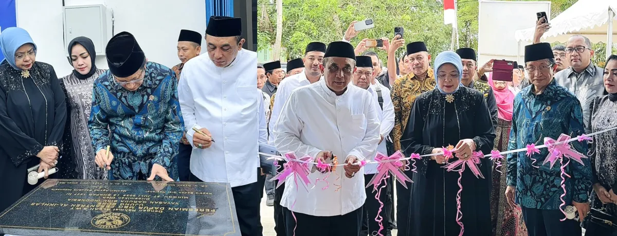 Menag Resmikan Dapur Makan Bergizi Gratis Pertama di Bone, Dorong Pesantren Jadi Teladan Gizi Sehat