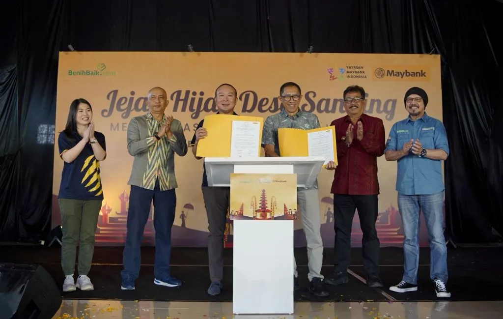 Maybank Resmikan Inisiatif “Jejak Hijau Desa Sanding” untuk Dukung Bali Emisi Nol Bersih 2045