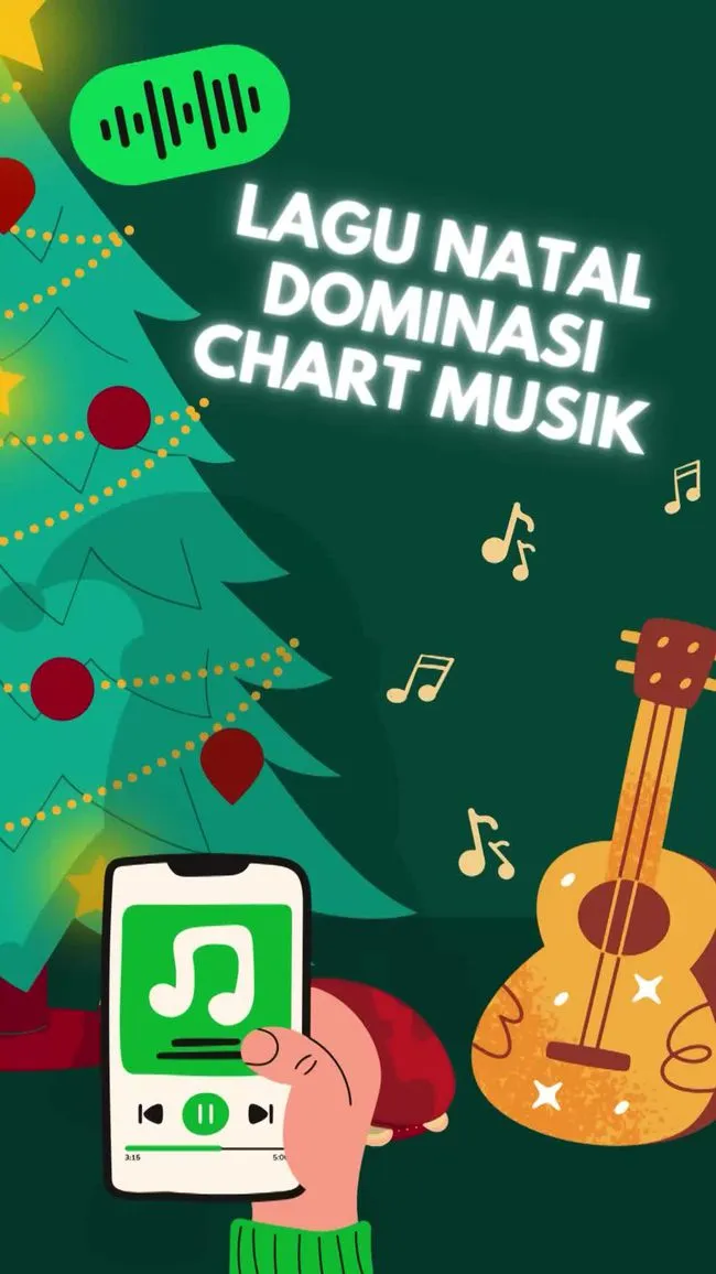 Lagu-Lagu Natal Mulai Mendominasi Tangga Lagu di Billboard hingga Spotify