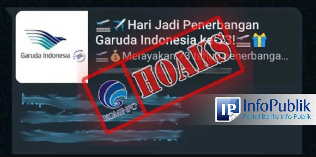 Cek Fakta: Pesan Berantai soal Hadiah Rp2 Juta HUT ke-73 Garuda Indonesia