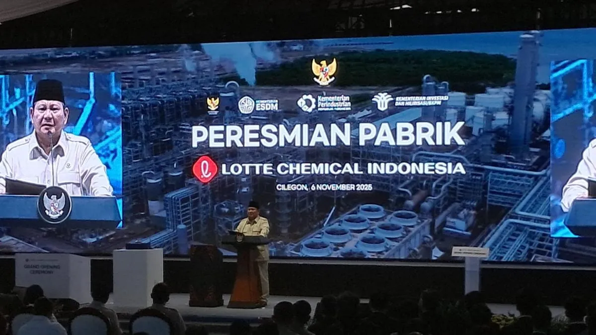Pemerintah Resmikan Pabrik Petrokimia Lotte Chemical di Cilegon untuk Tekan Impor