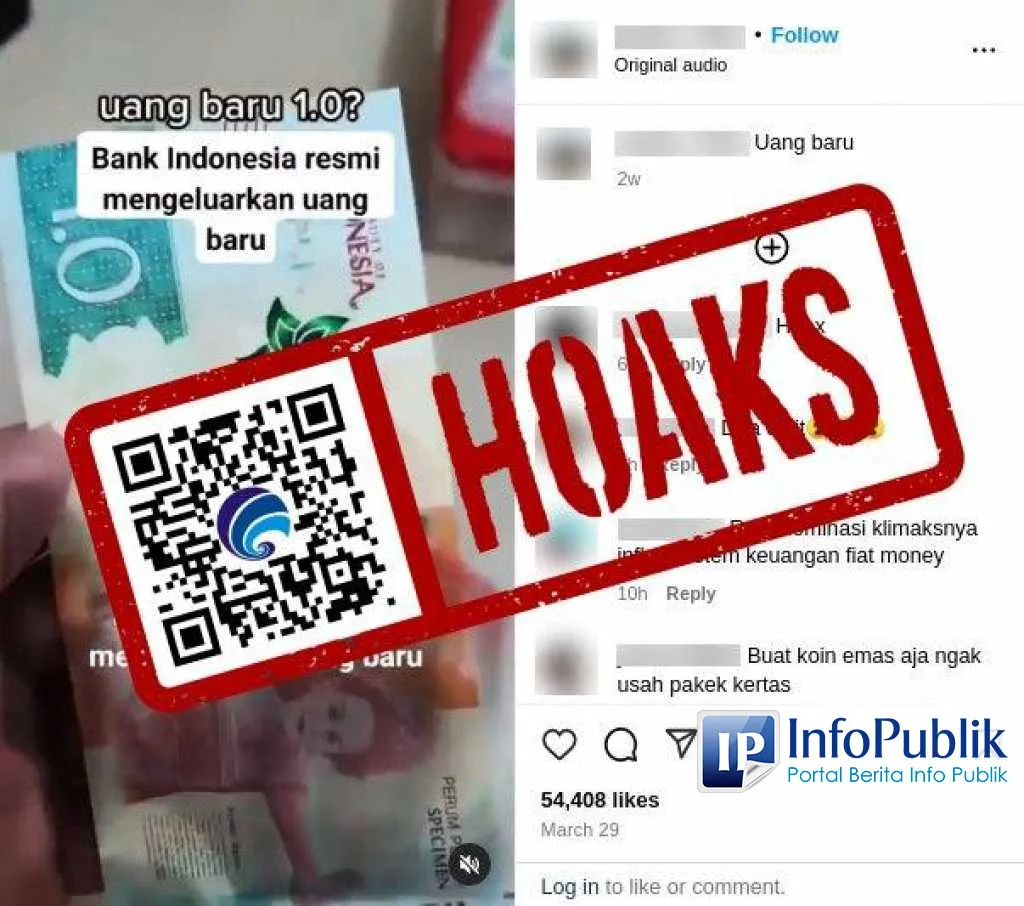 Cek Fakta: Klaim BI Resmi Keluarkan Uang Pecahan Rp1,0 Disebut Hoaks