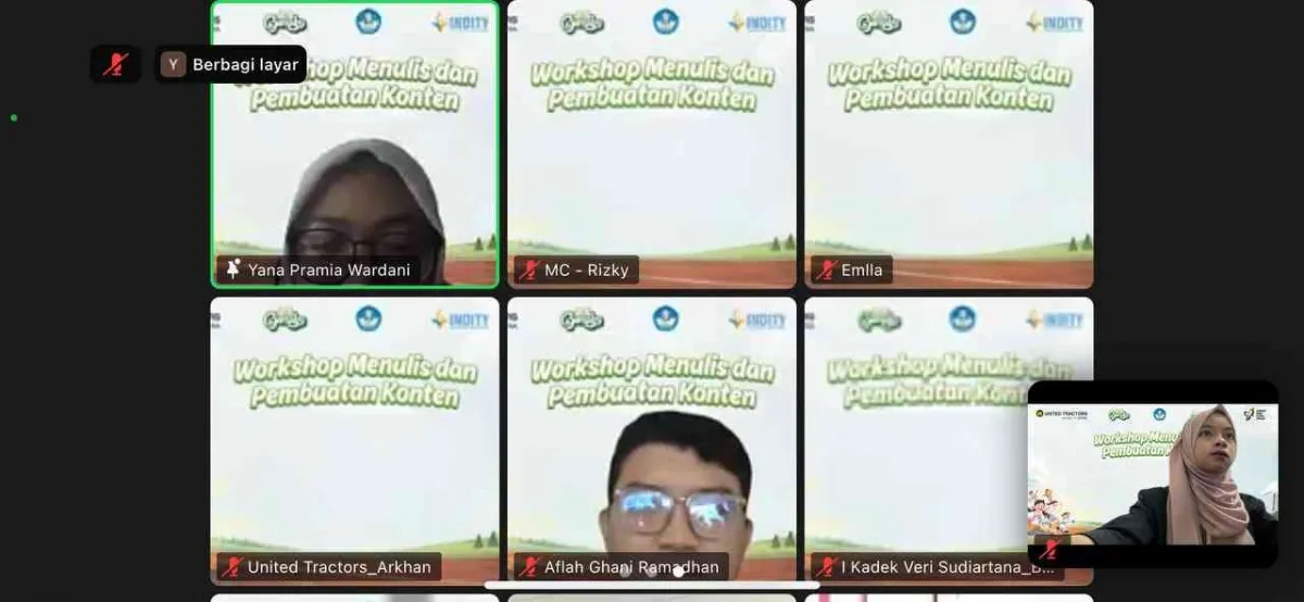 United Tractors Gelar Workshop Daring Penulisan Esai dan Pembuatan Konten
