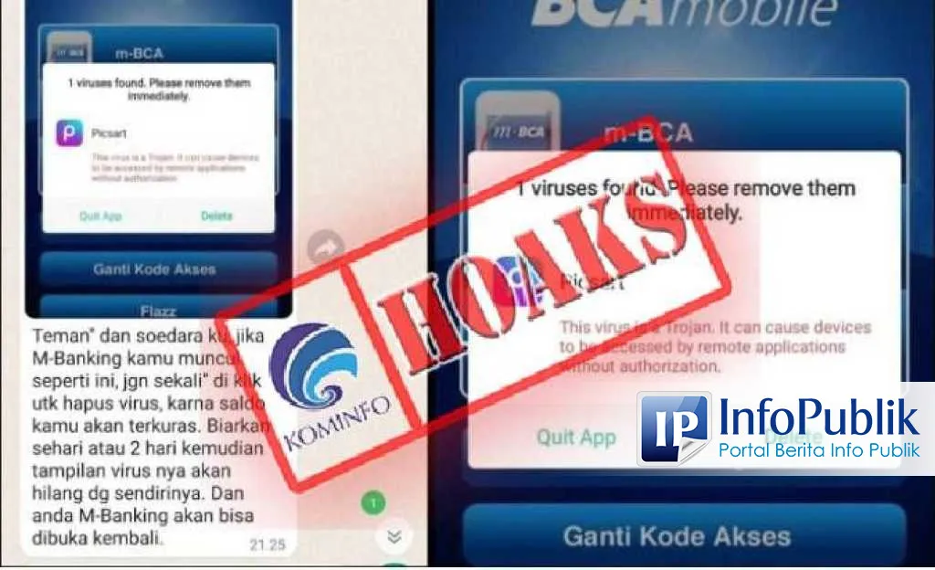 Klaim Virus Trojan di BCA Mobile yang Disebut Bisa Menguras Saldo Dipastikan Hoaks