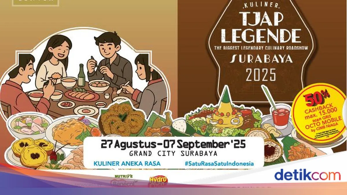 Festival Kuliner Tjap Legende Kembali Digelar di Surabaya, Hadirkan Puluhan Tenant Legendaris