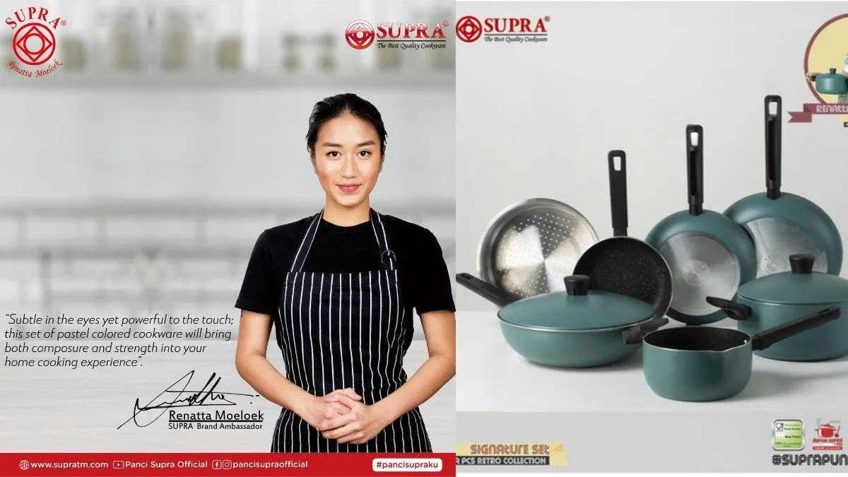 SUPRA Rekomendasikan Panci Set untuk Memasak Hidangan Berkuah, Gandeng Chef Renatta sebagai Brand Ambassador