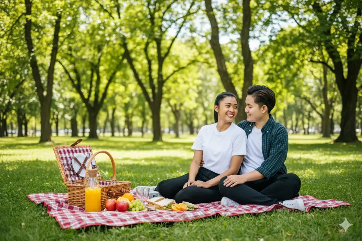 Prompt Gemini AI untuk Edit Foto Pasangan Piknik Romantis di Taman, Ini Panduan Dasarnya