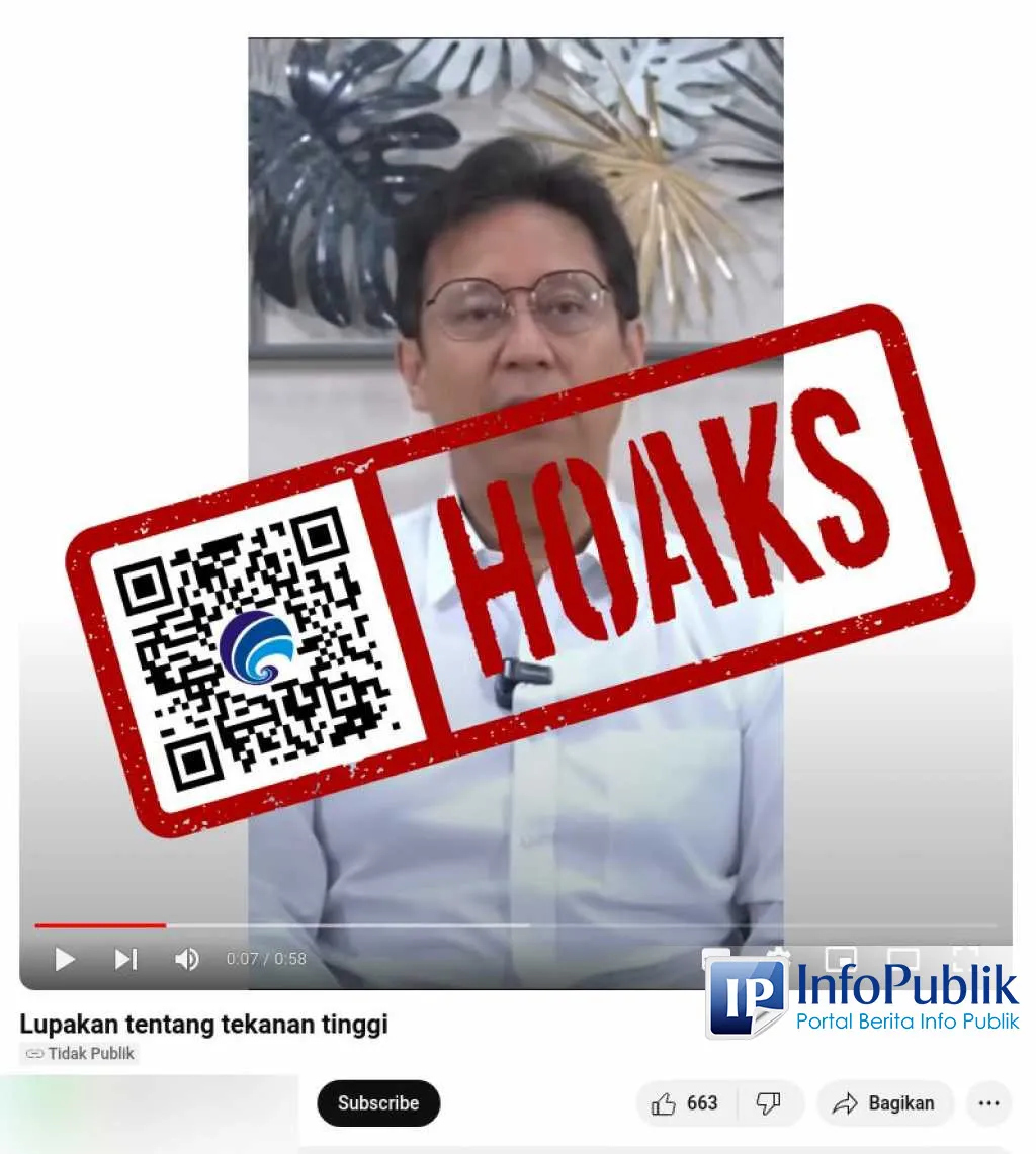 Cek Fakta: Video Menkes Budi Gunadi Sadikin Disebut Promosikan Obat Hipertensi, Ternyata Hasil Manipulasi