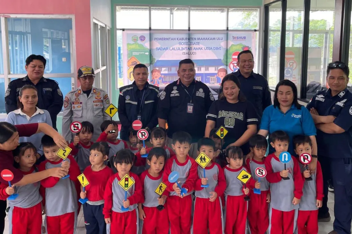 Dishub Mahakam Ulu Edukasi Kesadaran Lalu Lintas untuk Anak Usia Dini di Long Bagun